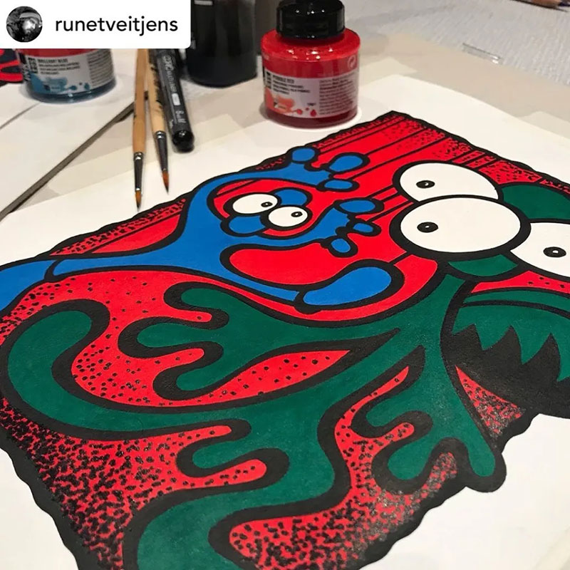 @runetveitjens with Amsterdam Acrylic Inks @runetveitjens with Amsterdam Acrylic Inks