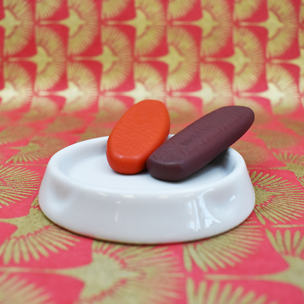 Boku-Undo Suzuri Ink Stone And Grinding Dish, White Boku-Undo Suzuri Ink Stone And Grinding Dish, White