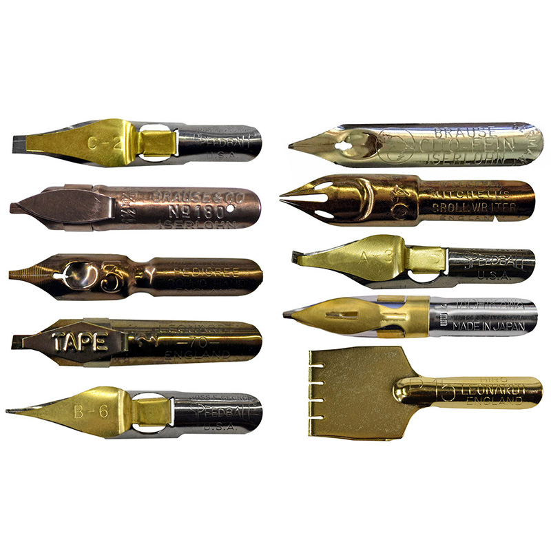 Broad Edge And Monoline Nib Sampler Broad Edge And Monoline Nib Sampler
