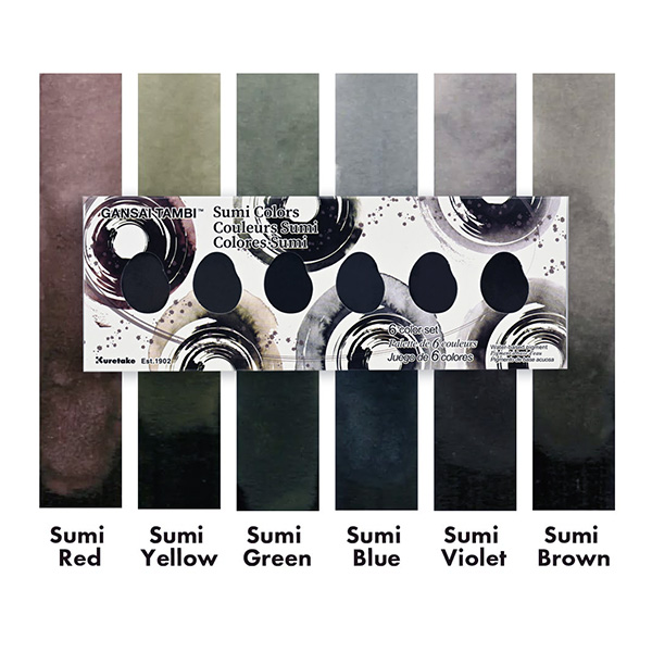 Gansai Tambi Watercolors - Sumi Colors Gansai Tambi Watercolors - Sumi Colors