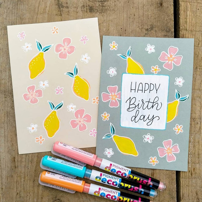 For Brush Pen Lettering: Karin Pigment DecoBrush For Brush Pen Lettering: Karin Pigment DecoBrush
