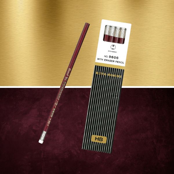 Kitaboshi HB Pencil No. 9606 With Eraser