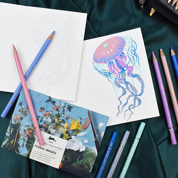 Artists Deluxe Coloring Postcards Artists Deluxe Coloring Postcards