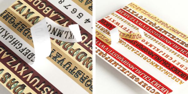 Label and Sticker Book, Vintage Alphabets Label and Sticker Book, Vintage Alphabets